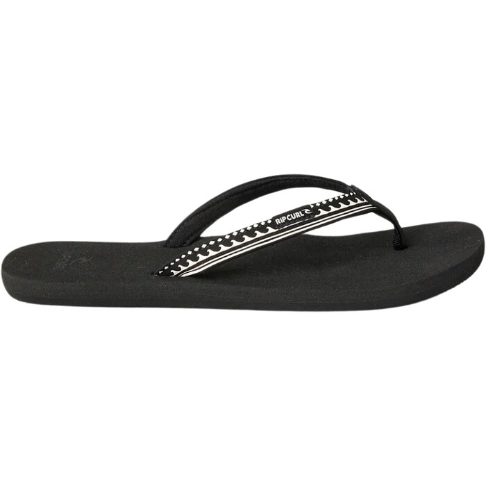 Rip Curl Frauen Black 2024 Open Toe Freedom Bloom Flip Flops 150WOT - / Off White